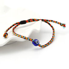 Evil Eye Bracelet Bead Adjustable Thread Design Black Red Multicoloured