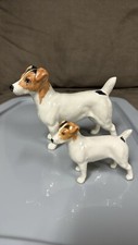 Beswick Jack Russell Terriers Father & Son Porcelain Gloss Model #2023/2109