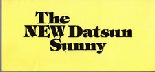Datsun Sunny 1978 UK Market Launch Foldout Brochure Saloon, Coupe, Estate Nissan