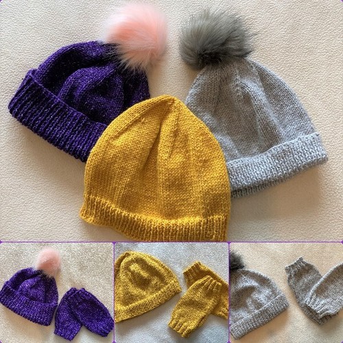 Knitting pattern hat and - knitting, ~