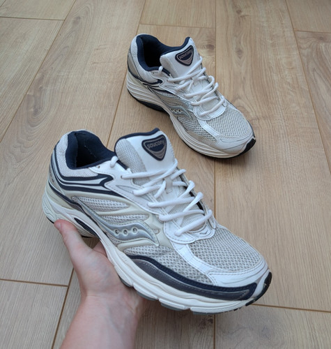 Saucony white grey - grey, navy