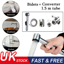 Handheld Toilet Bidet Sprayer Bathroom Shower Tap Head Adapter Water Spray Kit