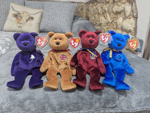 Mint beanie baby bear - mint,