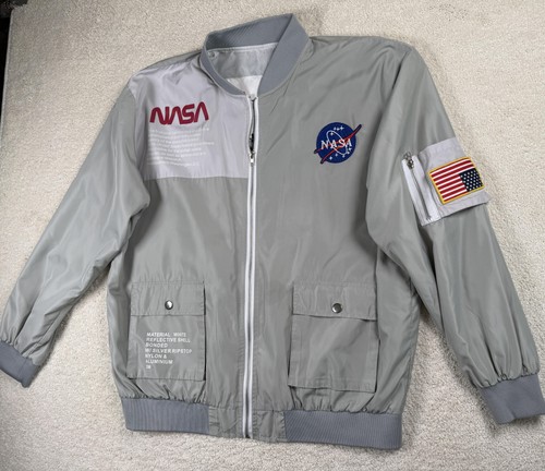 Nasa jacket mens large gray - jacket,