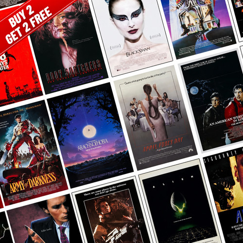 Horror movie film posters - film,