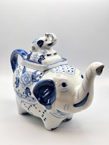 Vintage ceramic elephant - ceramic,