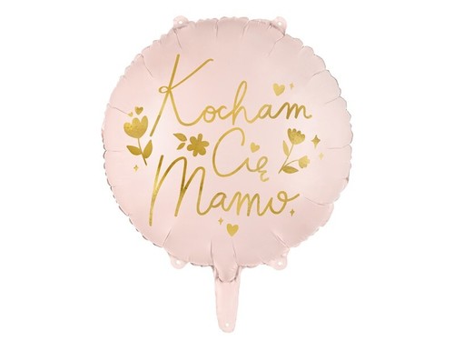 Okrągły balon kocham cię - okrągły,