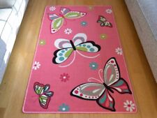 Rugs Mat Machine Washable New Girls Pink Green Blue Grey Bedroom Butterfly Cheap