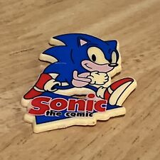 Sonic the Hedgehog Comic Sega Promotional Pin Pinback 1991 Retro Badge