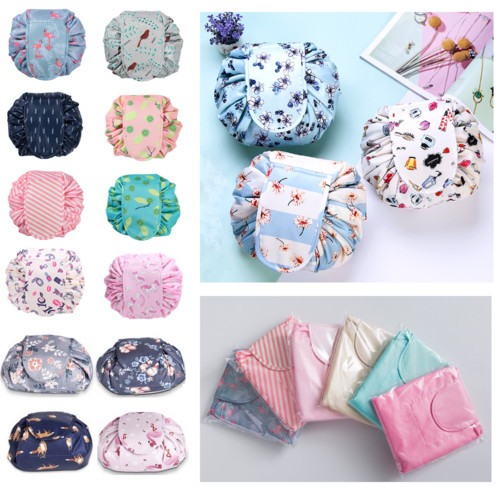 Portable makeup drawstring bag - portable,