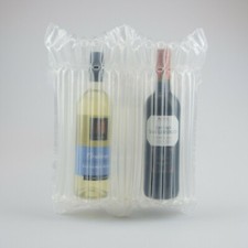 Airsac twin double wine bottle column packaging air shock inflatable protective