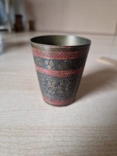 Vintage Brass Shot Glass Cup