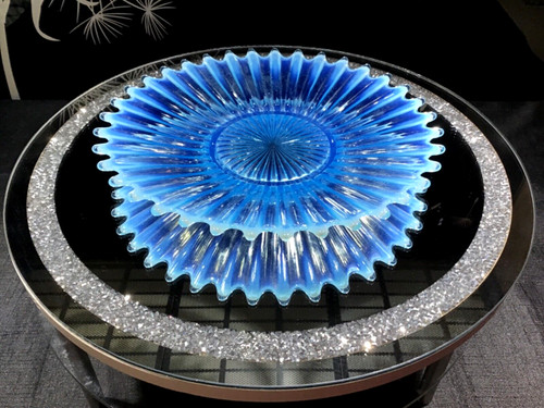 Fostoria blue opalescent - blue,
