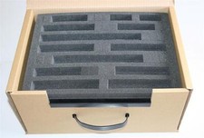 5 x N Gauge Railway Train Foam Tray Insert + Cardboard Carry Case Storage Box