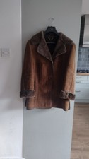 Genuine Sheepskin Brown Coat