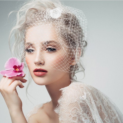Birdcage veil wedding - birdcage, bride