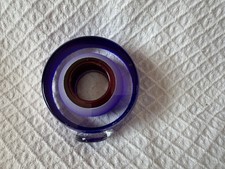 Rare Teign Valley Glass Paperweight TVG Art Glass Ring Ian Hankey