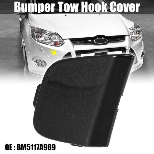 Black front bumper tow hook - black,