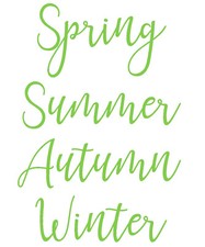 4 Seasons, Year, Vinyl Sticker