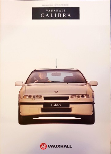 Vauxhall calibra brochure 1992 - vauxhall,