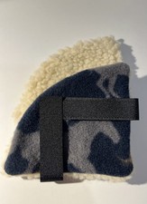 Riding Hat Ear Warmers - Navy Horses