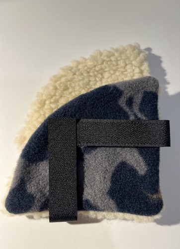 Riding hat ear warmers navy - riding,