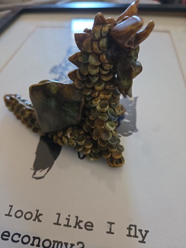 Vintage yare pottery dragon - yare,
