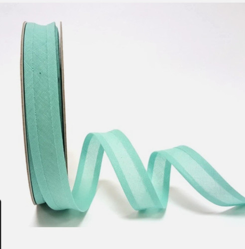 Mint green cotton bias - green,