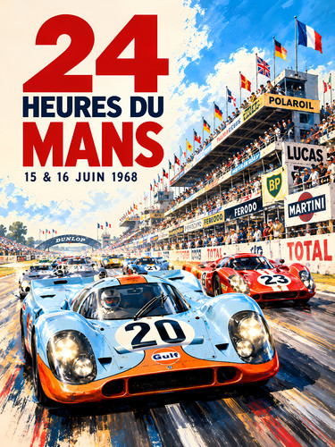 1968 mans racing - le, art