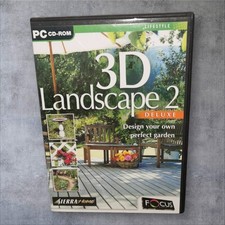 3D Landscape 2 Deluxe PC CD-ROM SierraHome Garden Design Software