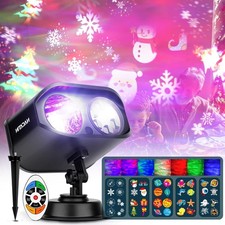 Halloween Christmas Projector Lights 2-in-1 HD Effects for Xmas Birthday Party