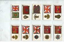 Regimental Standards & Cap Badges 1930 Players Cigarette Cards, Set of 50 Cards