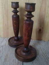 Wooden Vintage Candle Sticks
