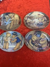 Cute Teddy Bear Friends Are Fur-ever Franklin Mint Ltd Edition Collectors Plates