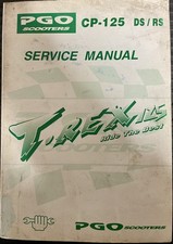 PGO Scooters T-Rex 125 CP 125 DS / RS Genuine Factory Service Manual From 1999