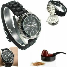 BLACK GRINDER WATCH METAL WRIST SHARP TEETH MAGNETIC WATCH