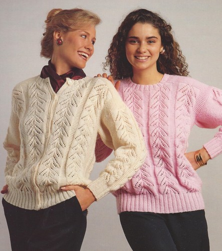 Ladies sweater and cardigan - sweater,