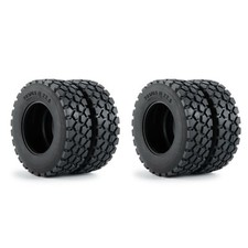 4Pack 1/14 RC Car Rubber Wheel Tires Tyres For Tamiya Tractor Trailer Upgrade G