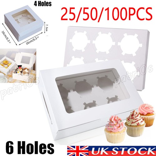 White cake boxes with lid - white,