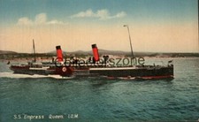 Isle Of Man Steam Packet Co Paddle Steamer 1897-1916 Printed postcard