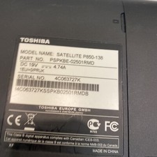 Toshiba Satelite Pro C850 Core