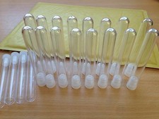25 x plastic test tubes, 100mm