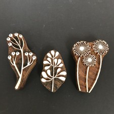 Seed Heads & Leaves Wooden