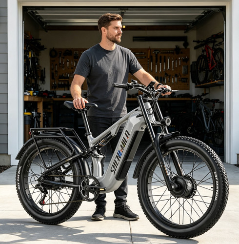 Dual motor electric bike - bike, 26"