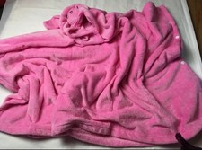M&S Percy Pig Pink Snuggle Hooded Blanket Adult ~ Small ~ VGC