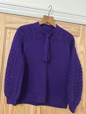 Vtg hand knitted aran - vtg,