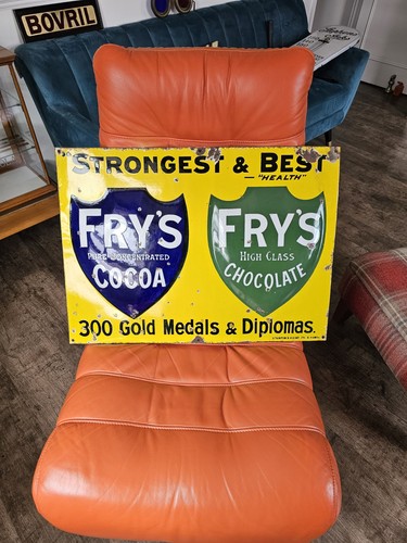 Enamel advertising sign - enamel,