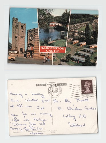 Postcard haggerston castle - haggerston,