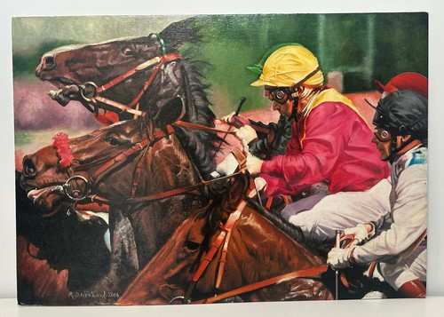 Oil painting horse racing - painting,