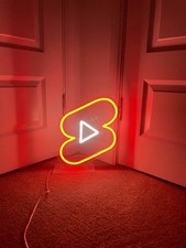 YouTube Shorts LED Logo Lamp